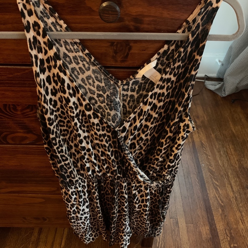 H & M leopard romper